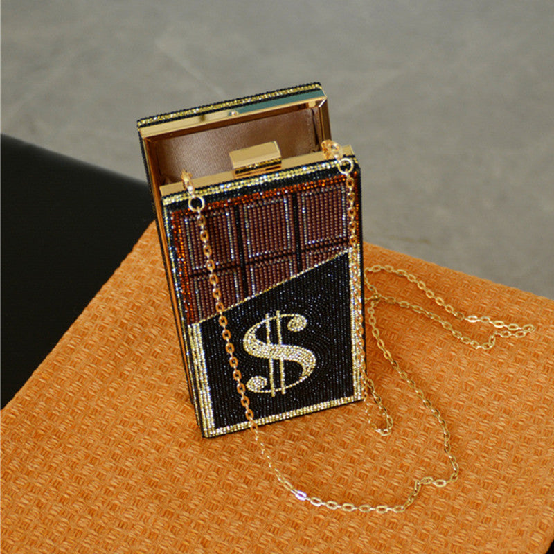 Fashion Patchwork Chain Strap Crossbody Bag