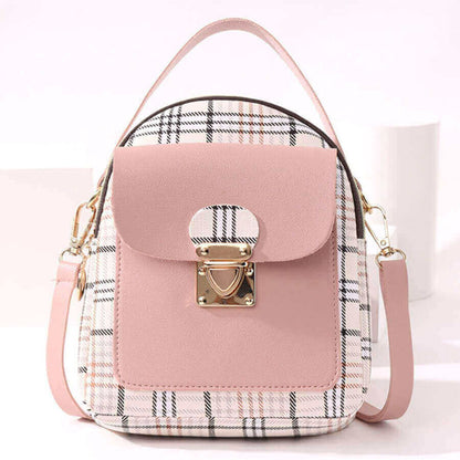 Fashion Casual Patchwork Zipper Backpack(5 Colors)