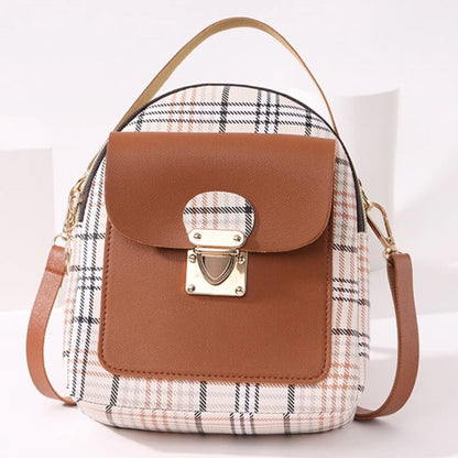 Fashion Casual Patchwork Zipper Backpack(5 Colors)