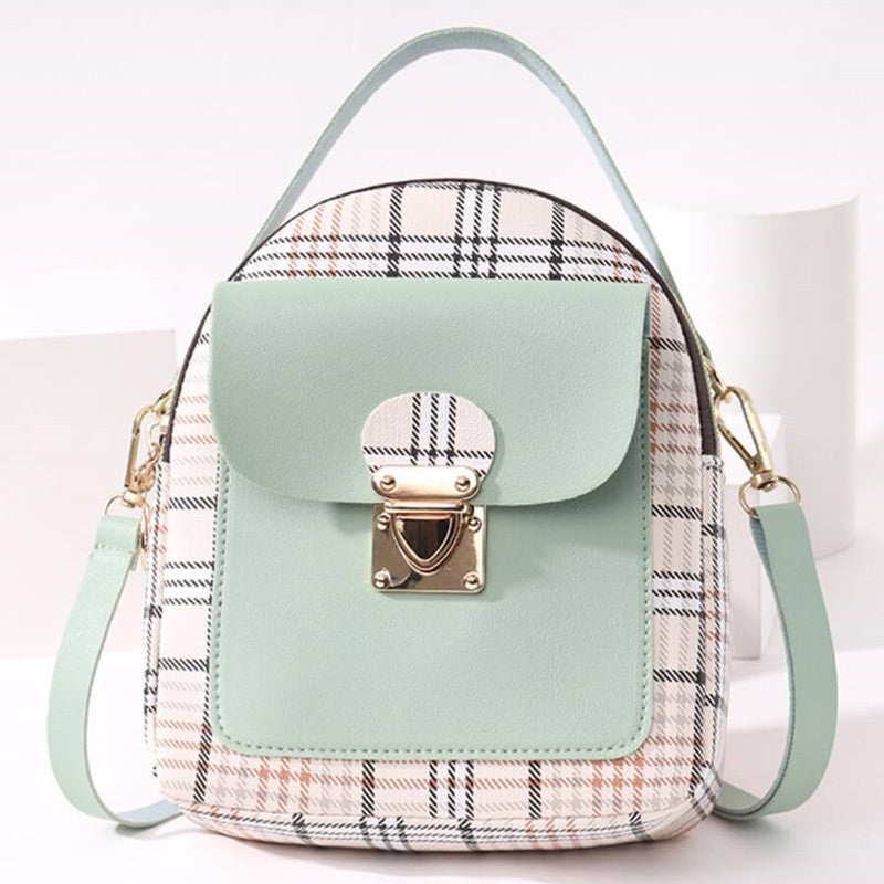 Fashion Casual Patchwork Zipper Backpack(5 Colors)