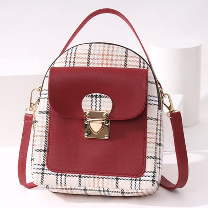 Fashion Casual Patchwork Zipper Backpack(5 Colors)