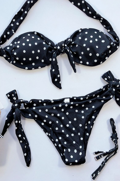 Sexy Dot Patchwork Swimwears(4 Colors)