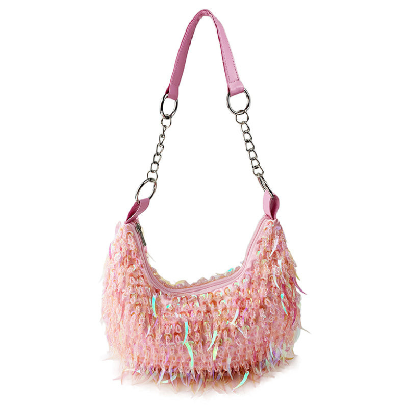 Casual Solid Patchwork Beaded Bags(6 Colors)