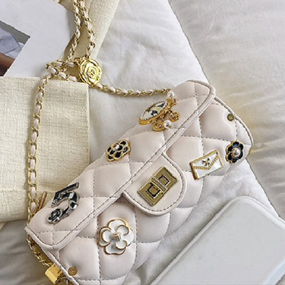 Casual Daily Patchwork Chains Bags(5 Colors)