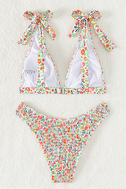 Sportswear Print Patchwork Swimwears