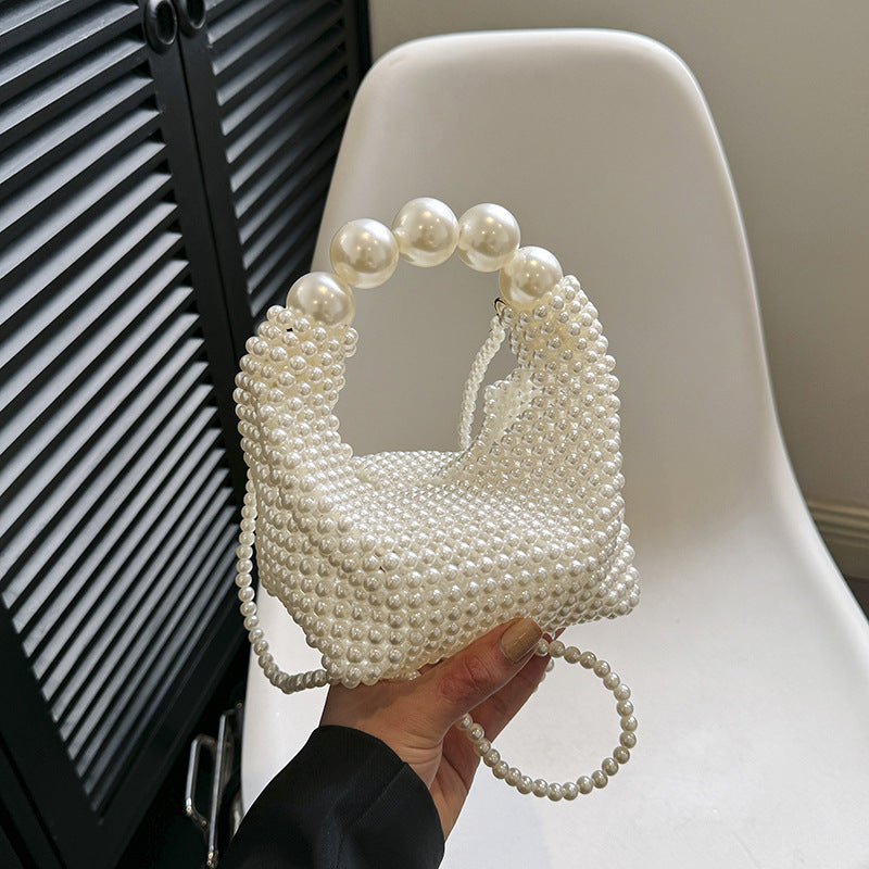 Sweet Daily Solid Patchwork Pearl Bags