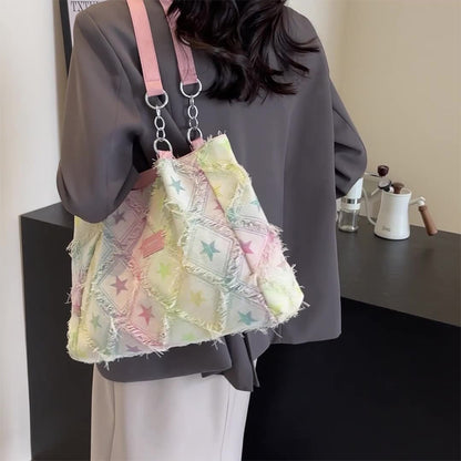 Casual Print Patchwork Bags