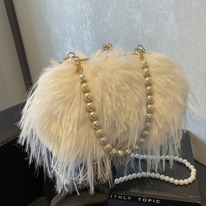 Casual Solid Color Patchwork Feathers Bags(5 Colors)