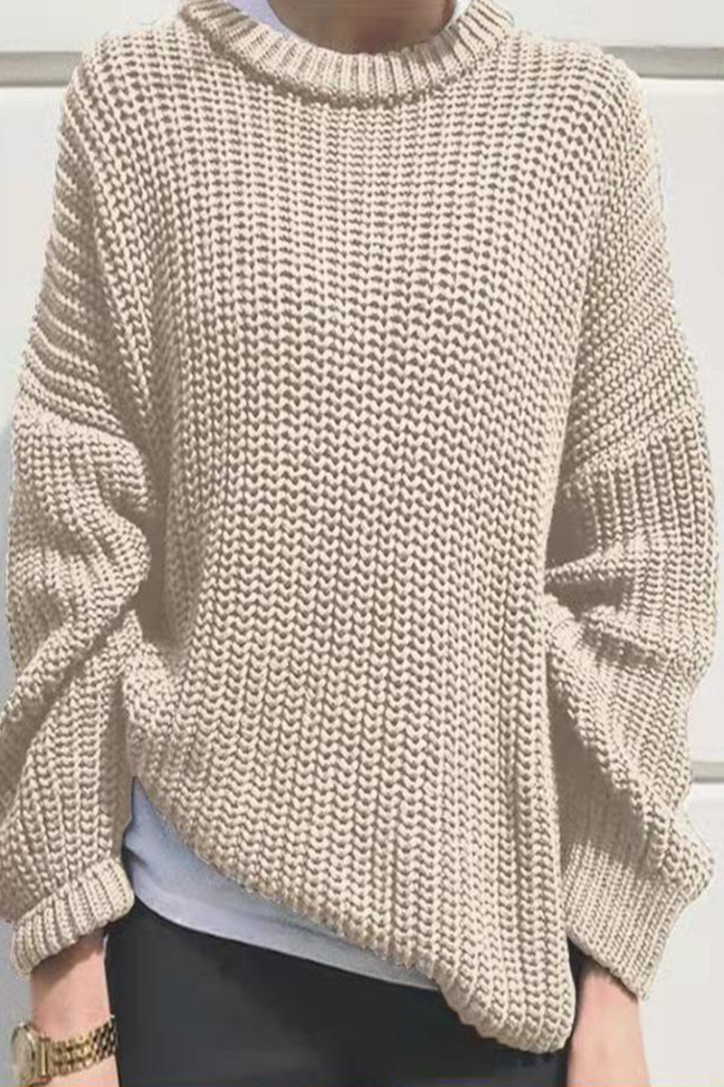 Casual Daily Weave O Neck Sweaters(7 Colors)