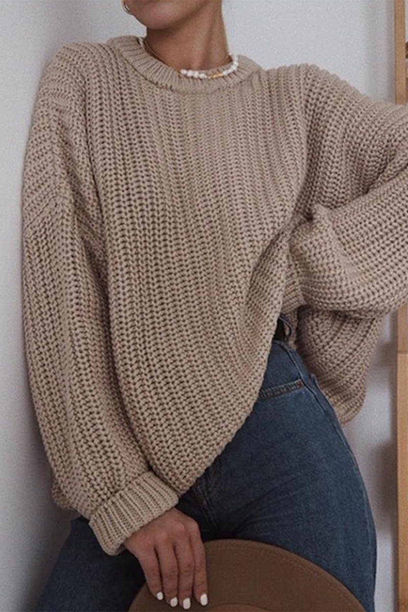 Casual Daily Weave O Neck Sweaters(7 Colors)