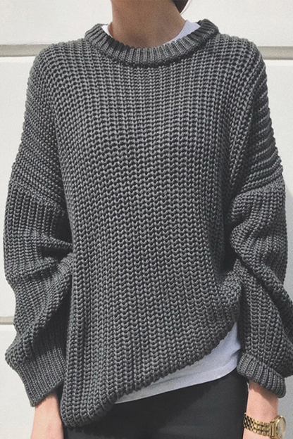 Casual Daily Weave O Neck Sweaters(7 Colors)