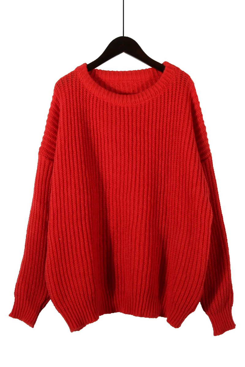 Casual Daily Weave O Neck Sweaters(7 Colors)