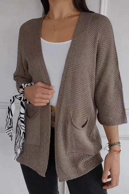 Casual Solid Color Pocket Cardigan Outerwear(7 Colors)