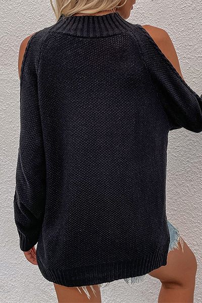 Casual Hollowed Out O Neck Sweaters(6 Colors)