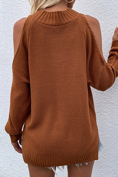 Casual Hollowed Out O Neck Sweaters(6 Colors)